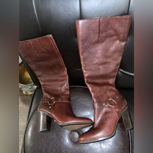 LAUREN BY RALPH LAUREN FAREEDA LEATHER RIDING BOOTS size 5.5B